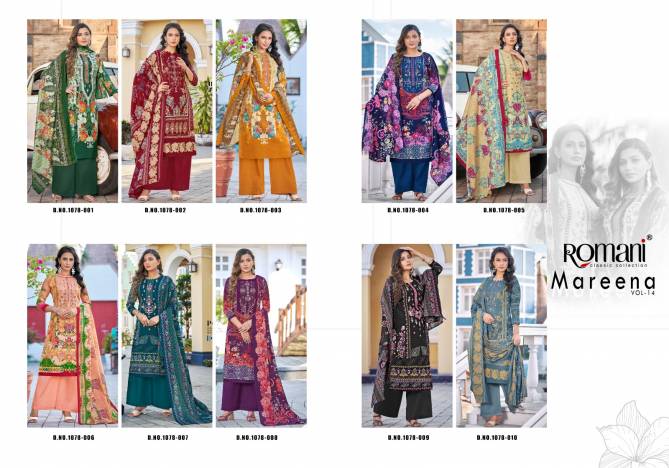 Mareena Vol 14 By Romani Cotton Dress Material Catalog